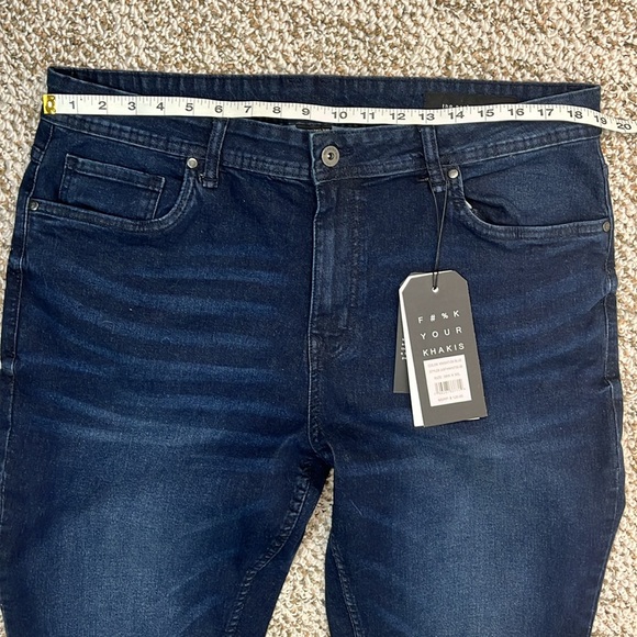 NYC THE PERFECT JEAN DARK WASH BOOTCUT MENS SIZE 38 x 30 NWT - Picture 11 of 16